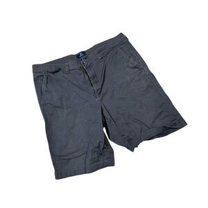 George Gray Flat Front Shorts Casual Style waist 34